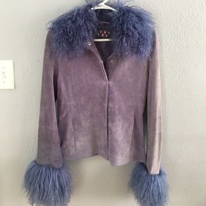 Purple Fur Jacket